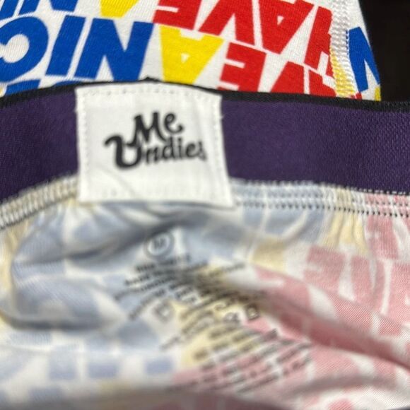 Meundies Have a Nice Day Mens Boxer Briefs size medium New no tags Micromodal - Picture 4 of 5